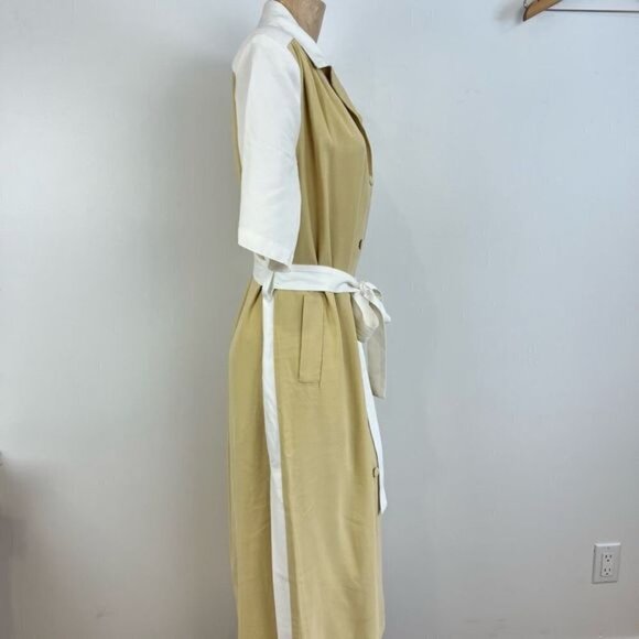 New Sabina Musayev Women’s Small Perry Raffia Button Down Belted Maxi Dress NWT - Picture 5 of 13
